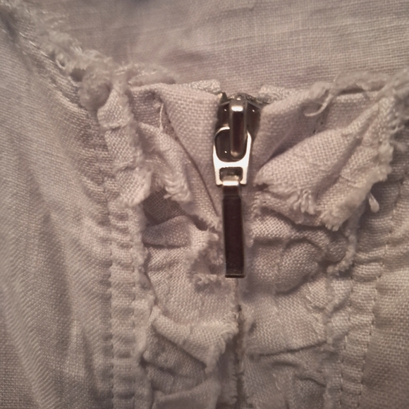 %100 Linen Ruffled Jacket from INC International Concepts - Picture 4 of 8